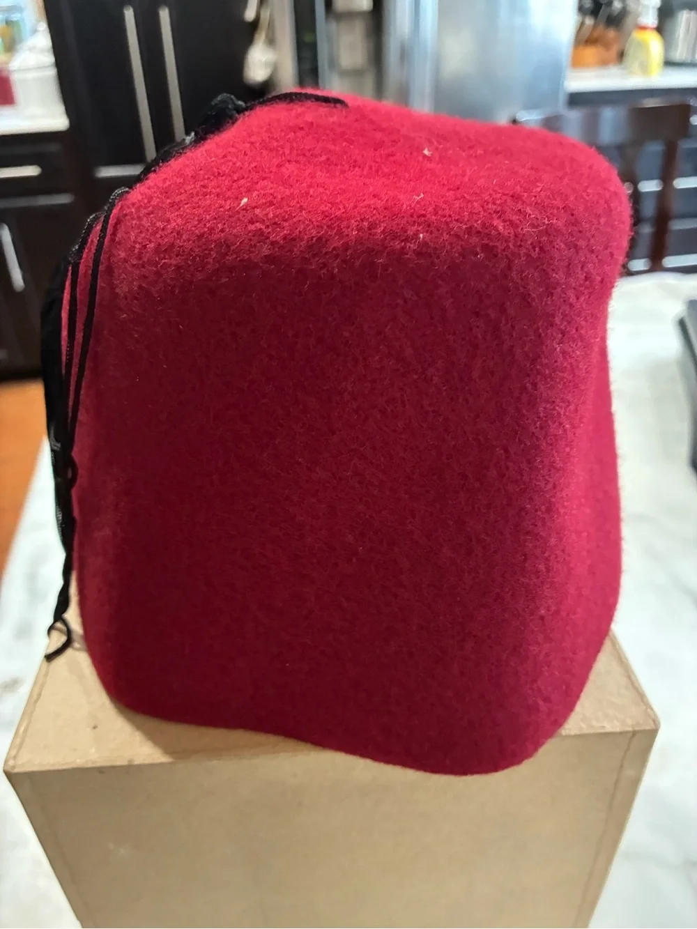 Vintage Souvenir  Felt Hat Cap w/ Tassle Fez